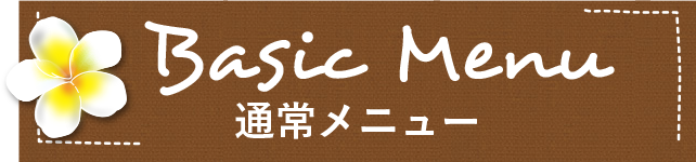 通常メニュー